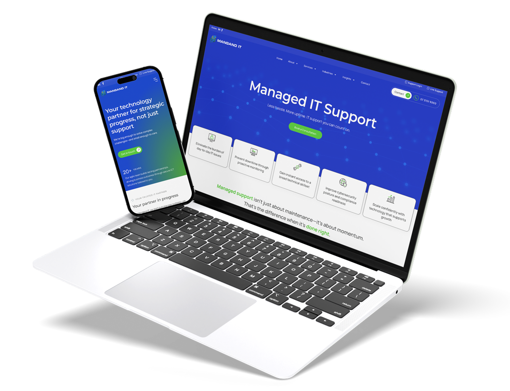 website mockup