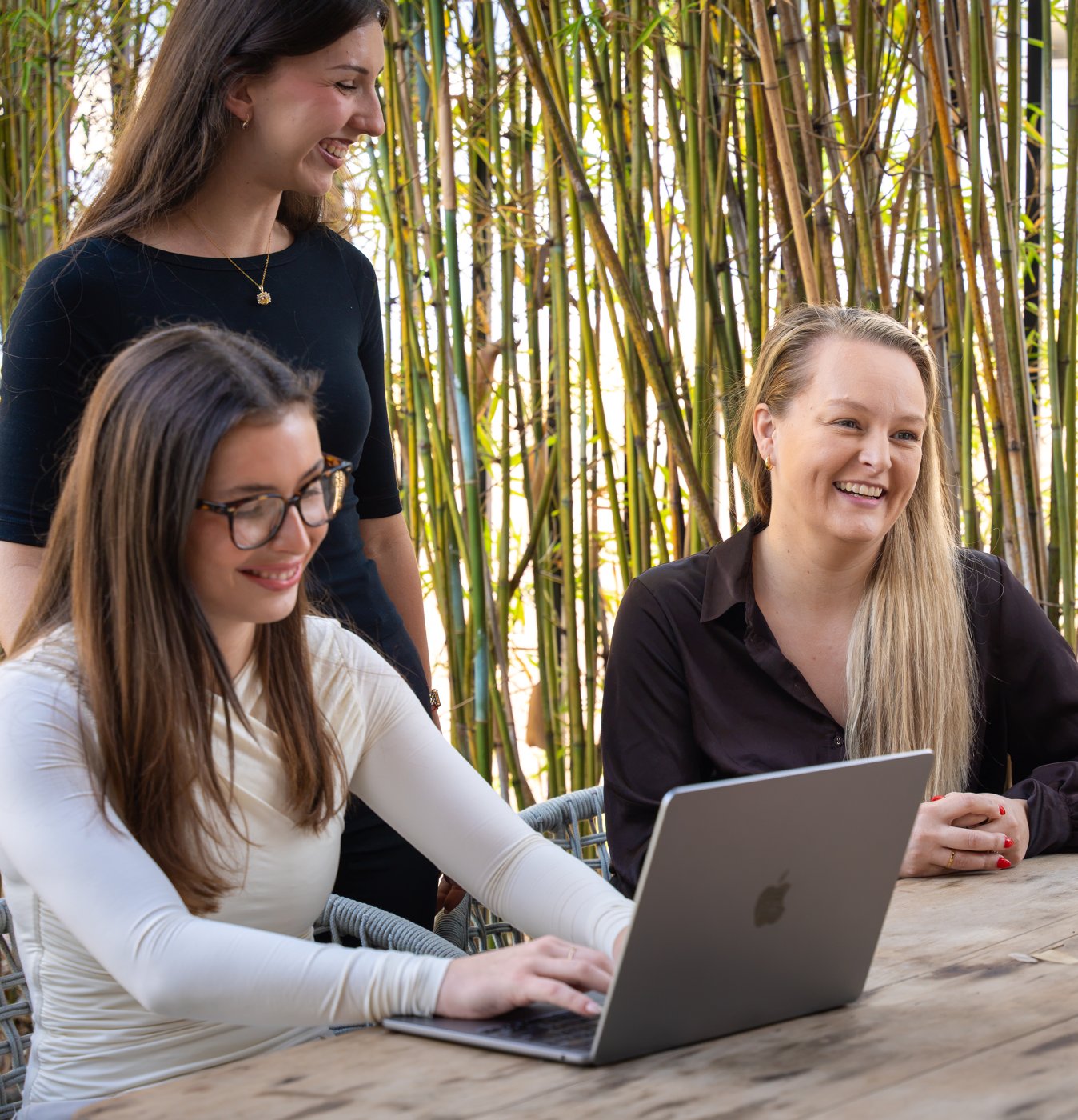 Kayla Ellice and the Inception Marketing team working together in Brisbane